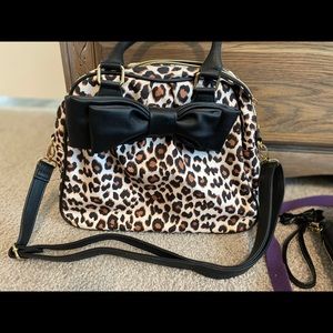 Betsey Johnson leopard handbag